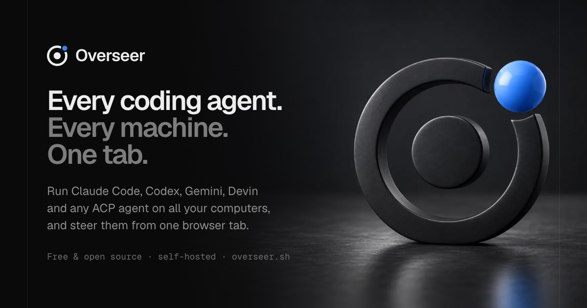 I built Overseer because I kept losing track of coding agents across my computers